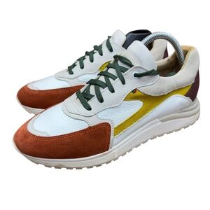 From Portugal Men size  8 41 Colorful Sneakers with Green Laces